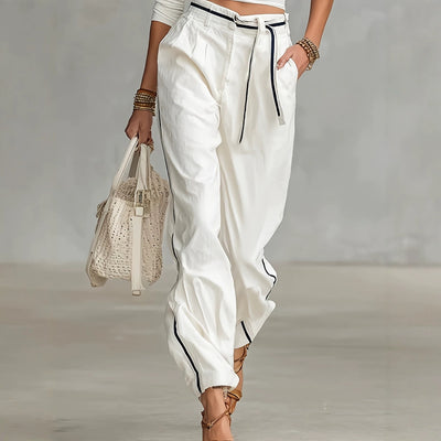 Womens Fashionable Casual Loose-fitting Versatile Trousers