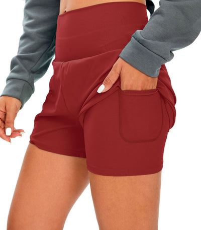 European And American Fitness Simple Casual Pants High Waist Pocket Anti-exposure Bottoming Yoga Shorts