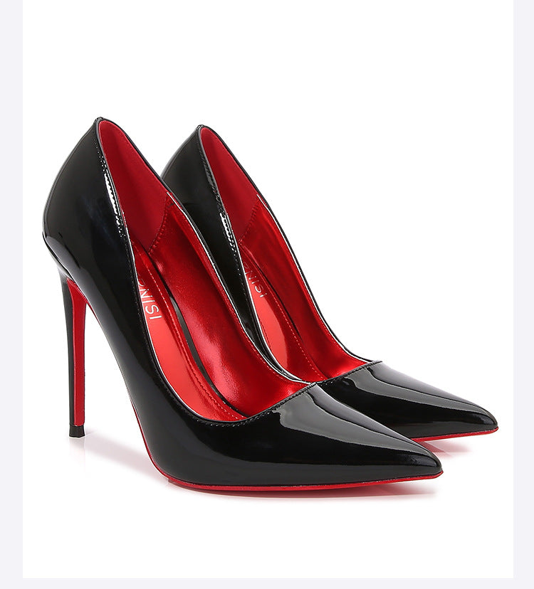 Large Size Pointed Toe 12cm Stiletto Heel High Heels