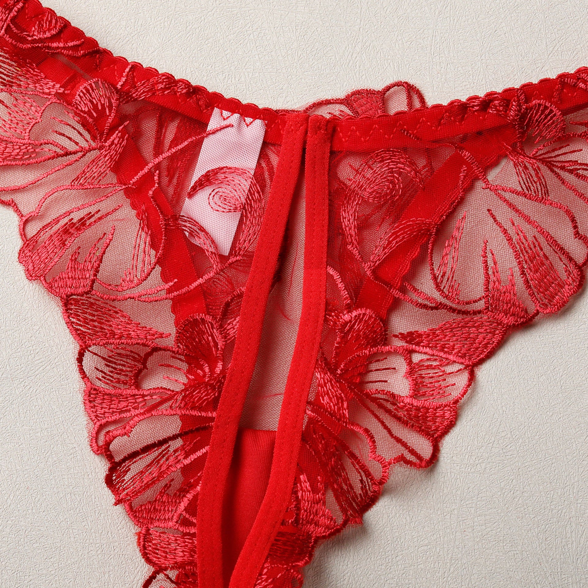 Embroidered Hollow-Out Bra Set Lingerie For Intimate Moments