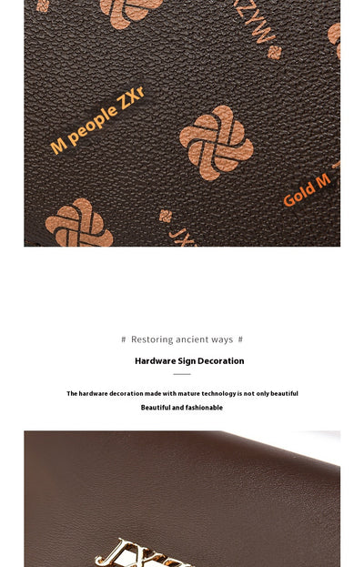 Vintage Exquisite Letter-printed Women's Handbag Fashion Printed Casual Simple Handbag Women's Cross-body Bag