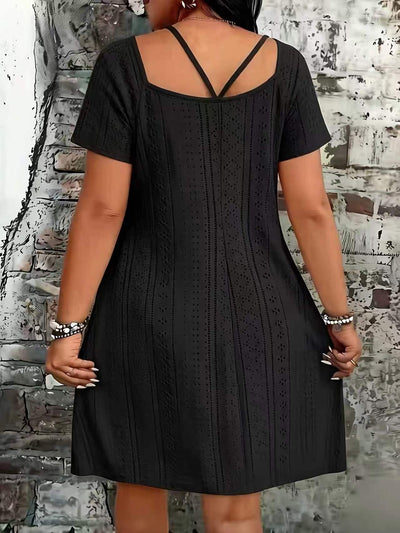 Fashionable Square-neck Short Camisole Dress