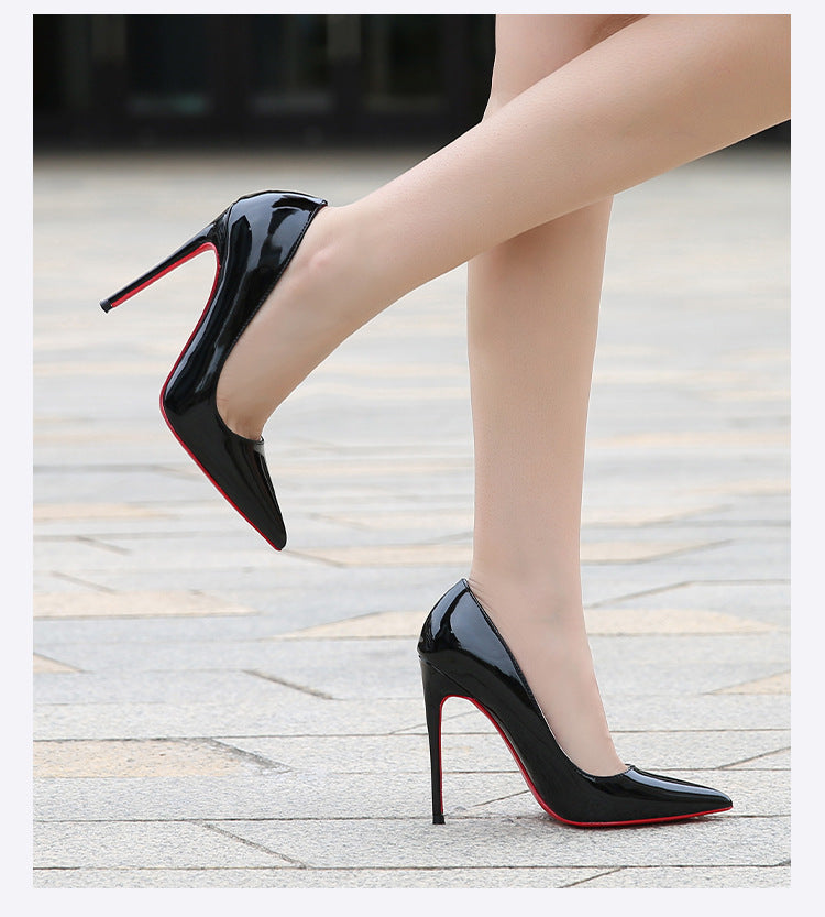 Large Size Pointed Toe 12cm Stiletto Heel High Heels