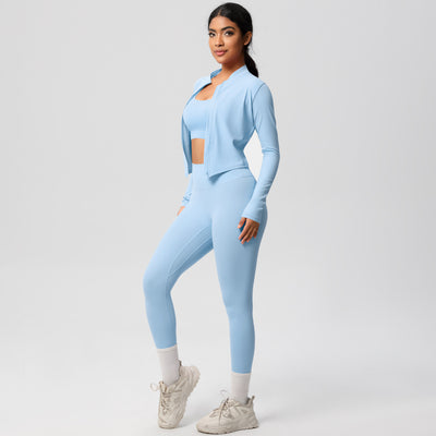 Outdoor Sports Tight-fitting Yoga Outfit Set