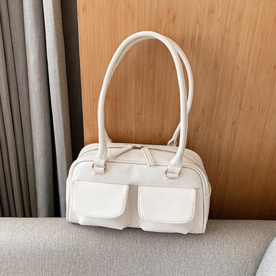 Multi-pocket Design Shoulder Bag Fashion Versatile Square Handbags Women Underarm Bags