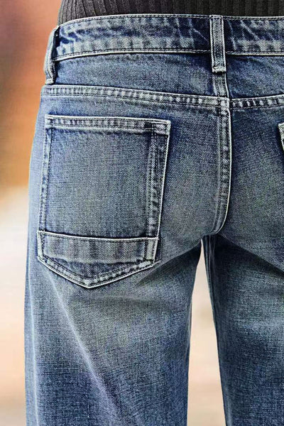 Women's Casual Straight-leg All-matching Jeans