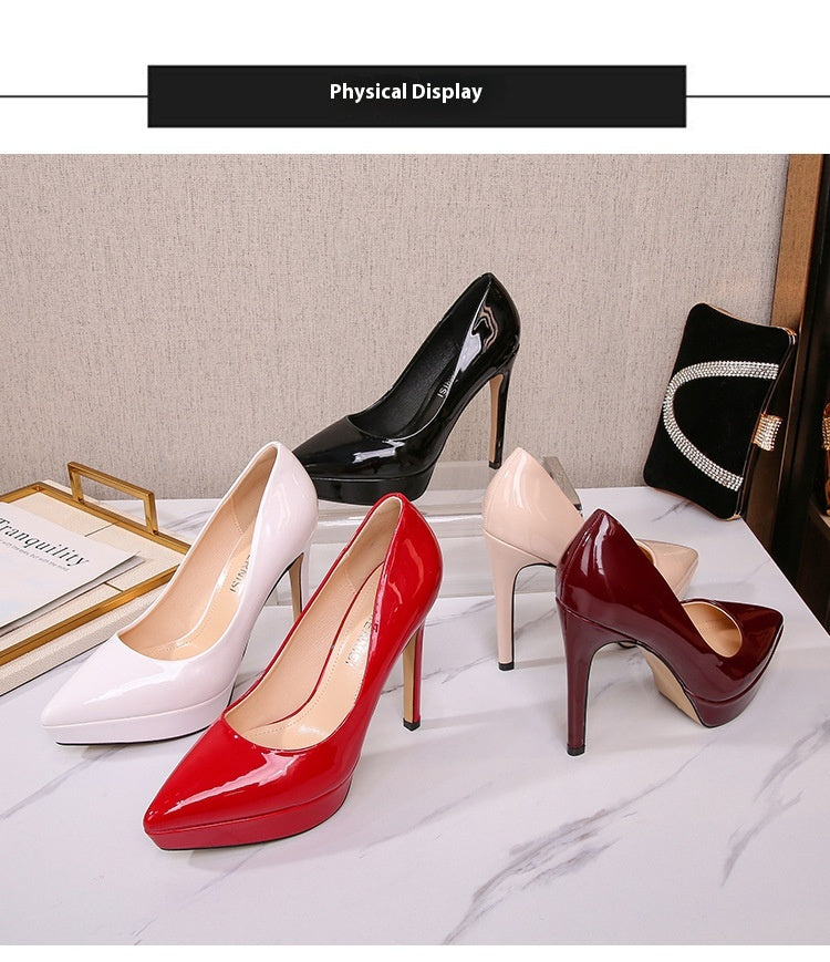Pointed Toe Catwalk Fashion Career Stilettos High Heels