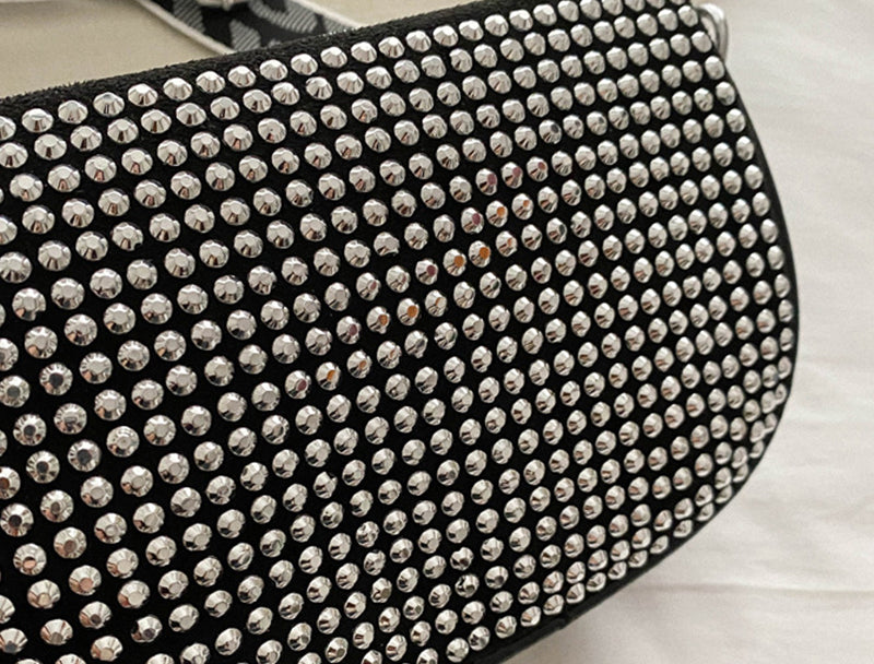 Rhinestone Shoulder Bag With Small Purse Fashion Party Underarm Crossbody Bag For Women Luxury Designer Bags