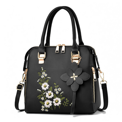 Fashion Flowers Embroidered Handbag Women Shoulder Messenger Bags