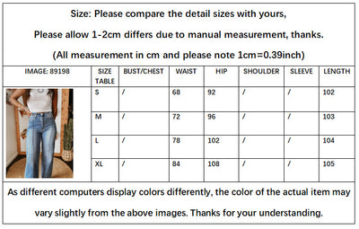 Women's Fashion Casual Washed Stretch Mid-rise Straight Leg Jeans