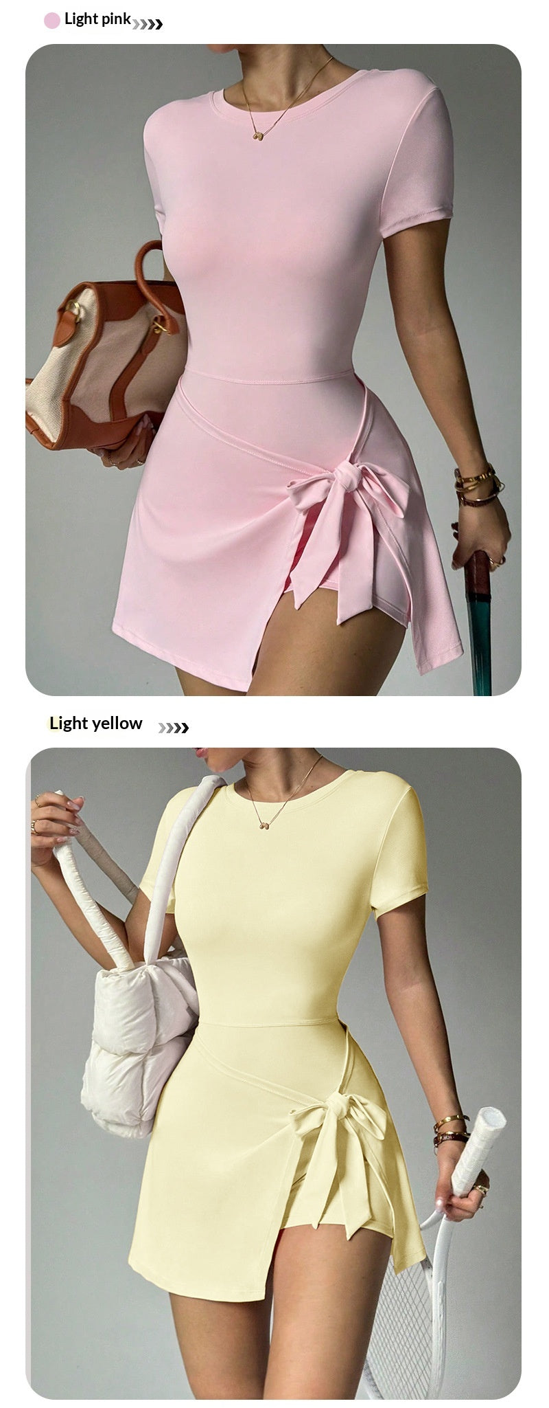 Womens Casual Outdoor Solid-Colored Yoga Jumpsuit Skirt