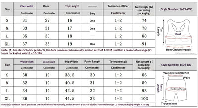 Contrastcolor Trimmed Women's TightfittingBackrevealing Yoga Wear Sports  Outdoor Fitness Set