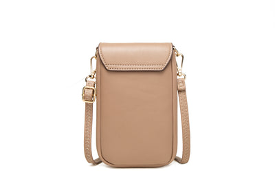 Plaid Sewing Design Mobile Phone Bags For Women Simple Buckle Multifunctional Crossbody Shoulder Bag