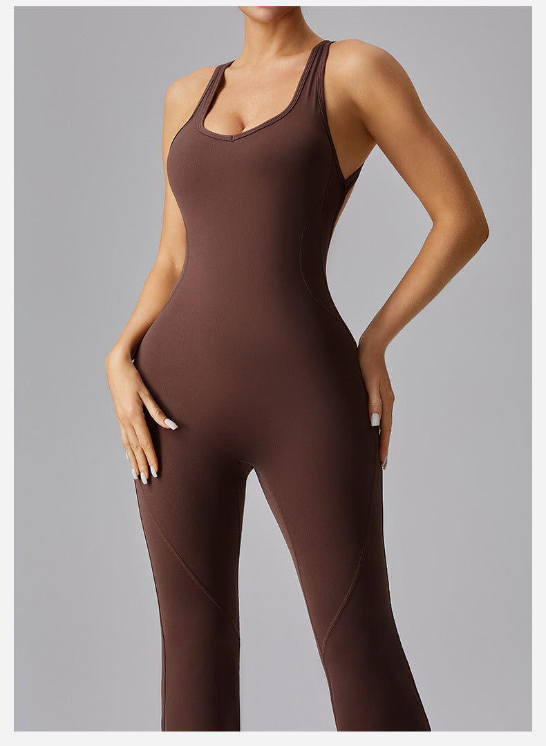 European And American Backless Sleeveless Jumpsuit Women